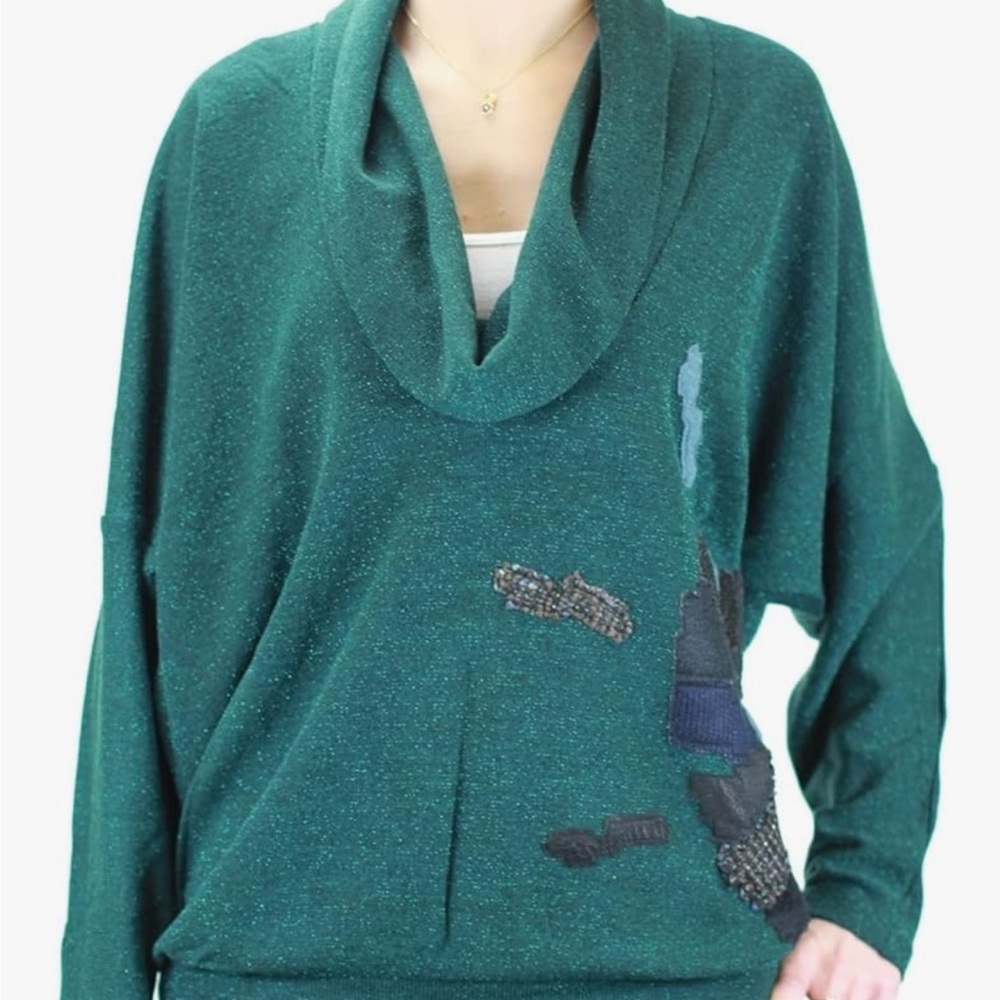 Green Oversized Sweater for Women